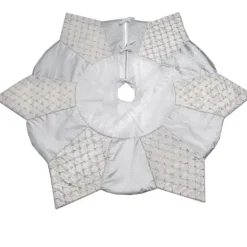 Christmas Tree Skirt Criss/Cross silver Ã¸ 1,40 cm