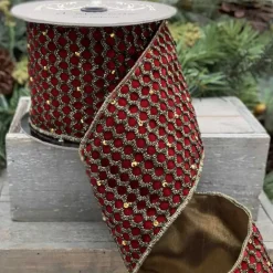 D. Stevens Velvet Antique Gold Ribbon