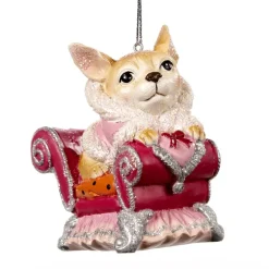 Dog on Sofa Ornament TR 27363