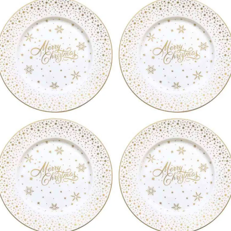 Easy Life Tableware Set 4 Porcelain dessert plates 19 cm