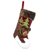 Fabric Bear Stocking Brown TR 28345