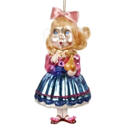 Glass Alice in Wonderland Ornament TR 27328