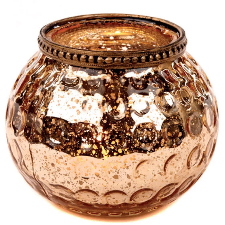 Glass and Metal Votive FI 10029