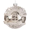 Glass Antique Bead House Ball Silver P 37352