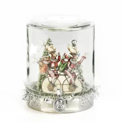 Glass Cycling Deer in Jar Y 28203