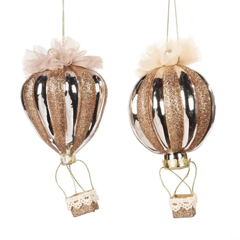 Glass Striped Air Balloon 2 Assorted TR 27205