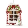 Glass Xmas Scene Window Ornament TR 27006