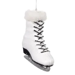 Glitter Furry Ice Skate Ornament PL 52063