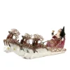 Glitter Ice Santa Sleigh with Deer S 30107