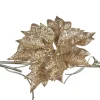 Glitter Poinsettia On Clip A 56225