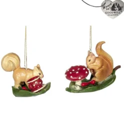 Goodill Belgium 2020 B 93161 Woodland Tea Party Squirrel On Leaf 2 Assorted