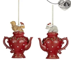 Goodill Belgium 2020 MC 35003 Xmas Mouse Squirrel On Teapot 2 Assorted