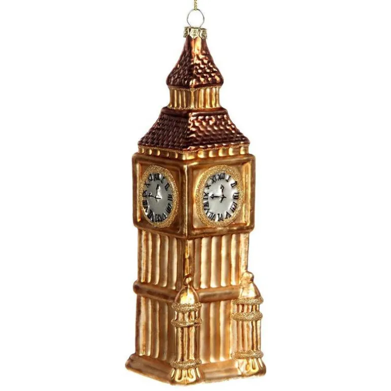 Goodwill Belgium Glass Ben Big Clock Tower Ornament C 16025