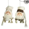 Goodwill Belgium Journey Santa Head Ornament 2 Assorted J 64255