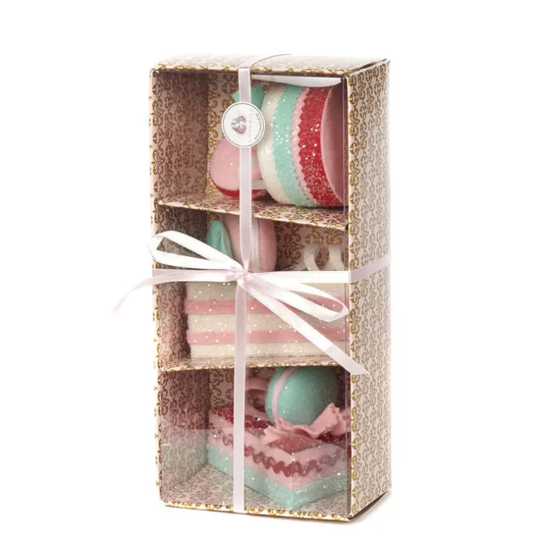 Goodwill Belgium TR 23031 Cake Pie Ornament 3 Assorted