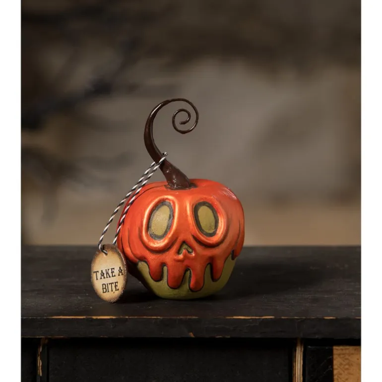 Green Apple With Orange Poison Ornament Mini