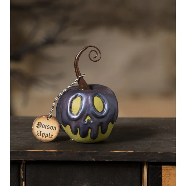Green Apple With Purple Poison Ornament Mini