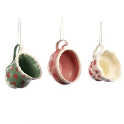 Heart Teacup Ornament 3 Assorted B 96413