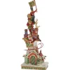 Jim Shore Heaped With Holiday Cheer Lighted Stacked Santa 4060310