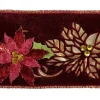 Katherine's Collection Cut Out Poinsettia Ribbon Burgundy 08-783543 08-783543
