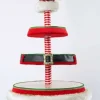 KC 28-128248 Katherine's Collection Santa Boots Tray Cake Stand