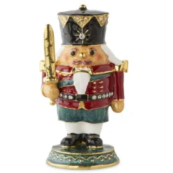 K&K Interiors 53166A - Nutcracker Hinged Jewelry Box