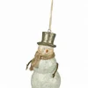 KL7550 Bethany Lowe Smiley Snowman Ornament