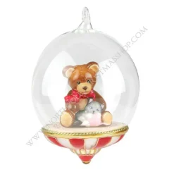 Komozja Family Mostowski Globe with teddy and cat
