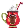 Kurt Adler NB1501 Noble Gems Glass Cocoa Mug Orn