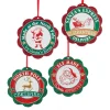 Kurt S. Adler NYC C6884 Santa Seal Of Approval Ornament 4 Assorted