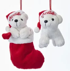 Kurt S. Adler NYC CC7161 Coke Standing/Stocking Bear 2 Assorted
