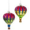 Kurt S. Adler NYC NB1082 Noble Gems Hot Air Baloon 2 Assorted