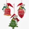 Kurt S. Adler NYC T2195 Santa Mouse Ornament 3 Assorted