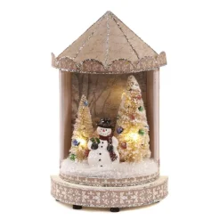 Led Paper Tree/Snowman Scene Y 61318