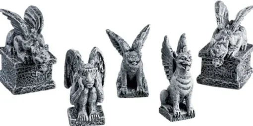 Lemax Gargoyles, Set Of 5 52124 Lemax Spooky Town