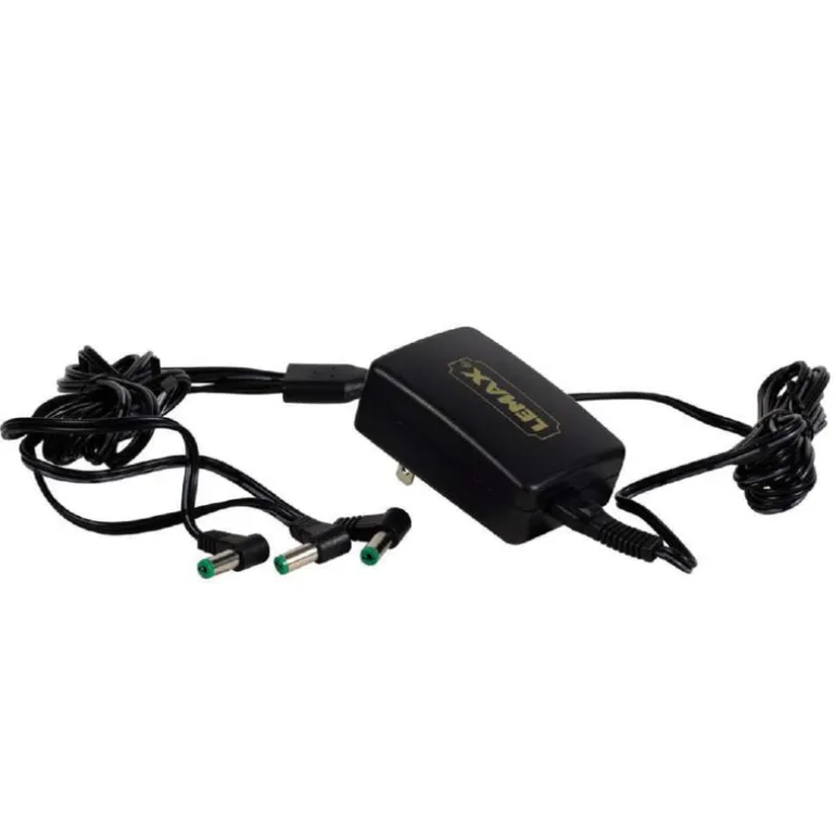 Lemax Power Adaptor, 4.5V, Black, 3-Output, Changeable Plug: Uk 94568 Lemax Spooky Town