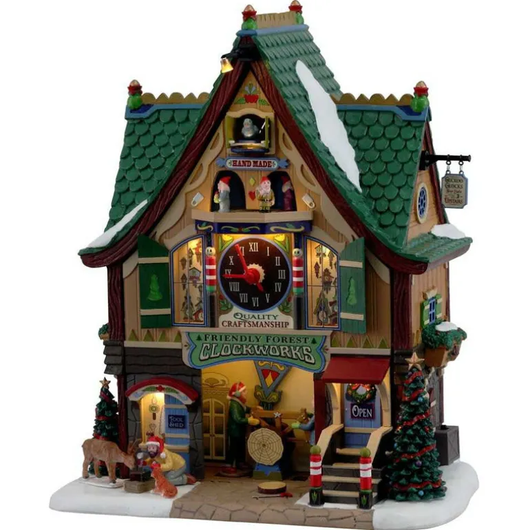 Lemax Village 2021 Friendly Forest Clockworks 15734
