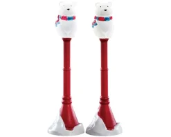Lemax Village 74230 Polar Bear Street Lamp, Set Of 2, B/O (4.5v) 74230