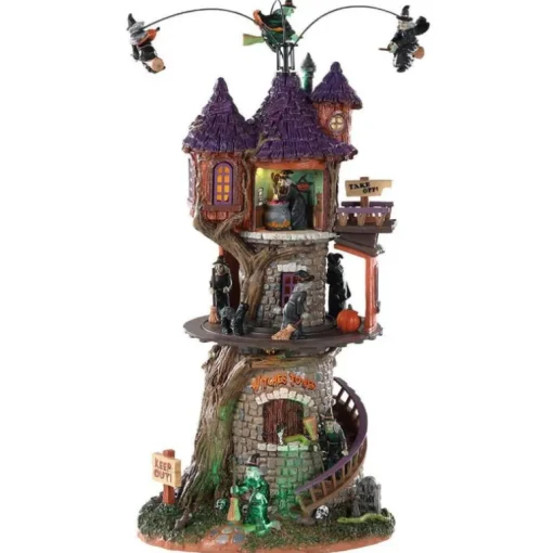 Lemax Witches Tower, With 4.5V Adaptor 85301 Lemax Spooky Town
