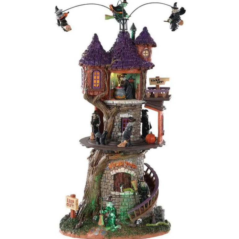 Lemax Witches Tower, With 4.5V Adaptor 85301 Lemax Spooky Town
