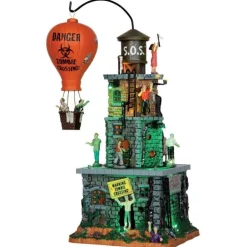 Lemax Zombie Fortress, With 4.5V Adaptor 55998 Lemax Spooky Town