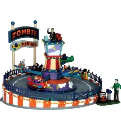 Lemax Zombie Plane Ride, With 4.5V Adaptor 64046 Lemax Spooky Town