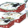 Nested Flip Top 3 Boxes Snowy Penguins G 43081N