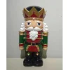 Nutcracker small poly Red and Green-Battery-LED 185522