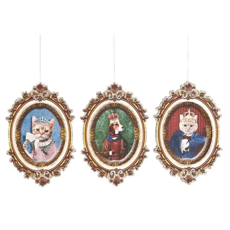 Paper Royal Animal Ornament 3 Assorted Y 63218