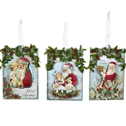Paper Santa Postcard Y 28220