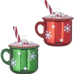 RAZ Imports Hot Chocolate Mug Ornament 4052951
