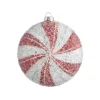 RAZ Imports Iced Peppermint Disc Ornament 4022850