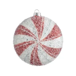 RAZ Imports Iced Peppermint Disc Ornament 4022850