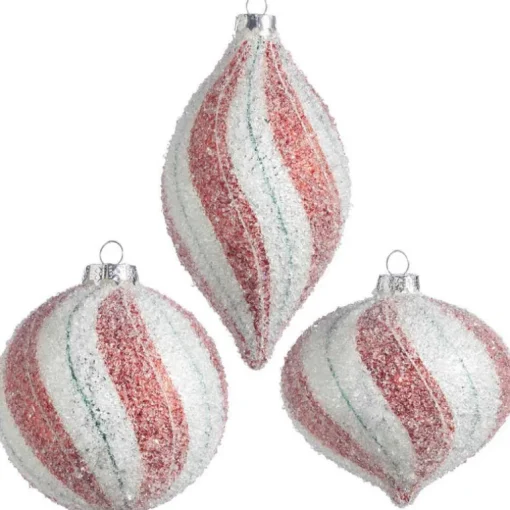 RAZ Imports Iced Peppermint Ornament 4022848
